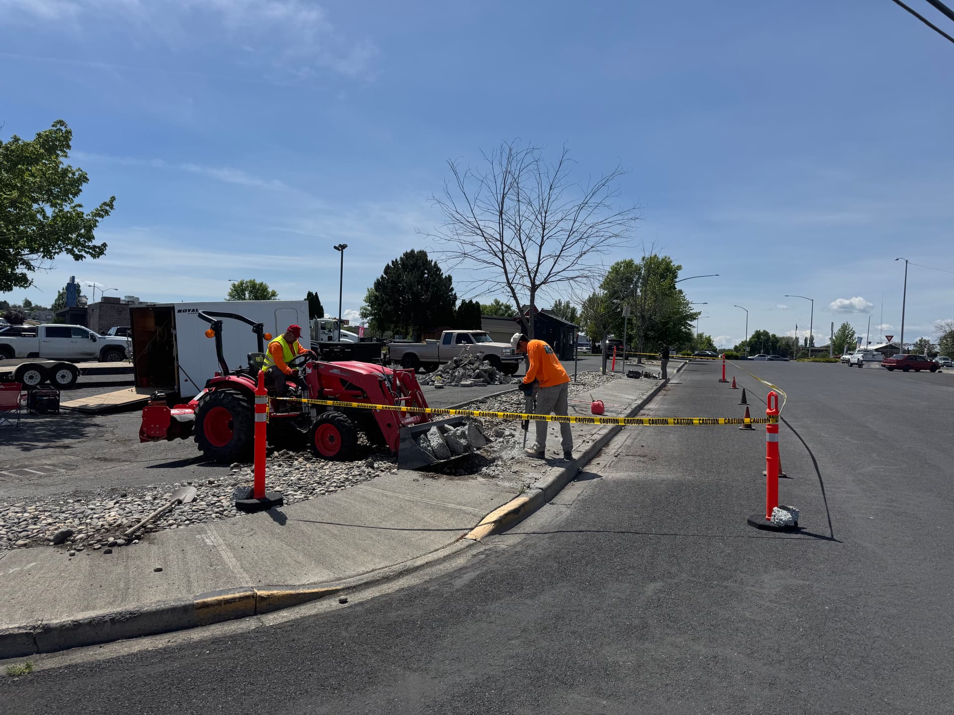 Concrete Removal, Grade Prep and a Clean New Pour
